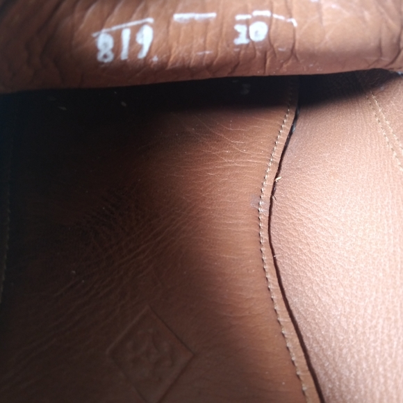 Mens Quoddy Toast Suede Gold Upper Leather Boat Sole Lace up Moccasins Size 10 - Picture 8 of 10